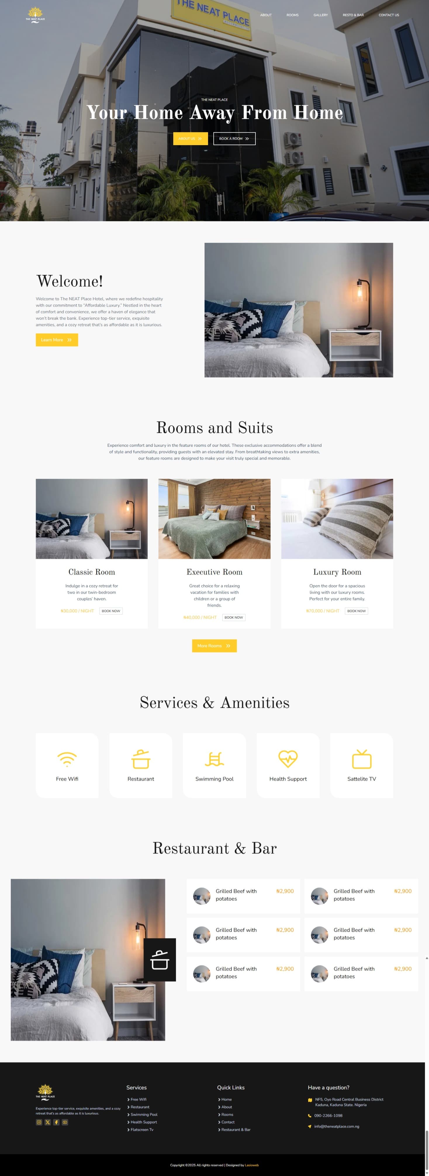 Mobile Responsive Website Example