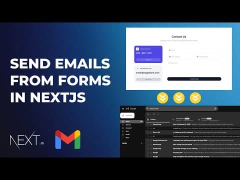 Get Emails From HTML Form Using Nextjs | Nodemailer Tutorial